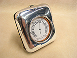 Early 1900's Goliath pocket barometer in Birmingham hallmarked silver display case